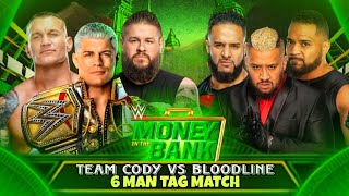 Team Cody Rhodes vs Bloodline 6 Man Tornado Tag Match Full Match WWE Money In The Bank 2024 [upl. by Hughmanick]