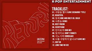 Full Album iKON  RETURN  The 2nd Album — TRACKLIST [upl. by Eimaral]