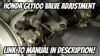 Honda GL1100  Intake and Exhaust Valve Adjustment Howto [upl. by Nibram209]