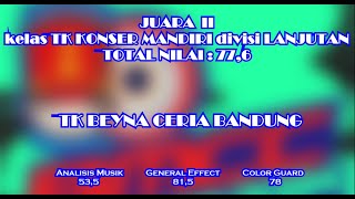 Juara II TK Konser Mandiri Div Lanjutan TK BEYNA CERIA BMCC 2024 [upl. by Ania668]