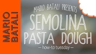 How to Make Semolina Pasta Dough [upl. by Temple]