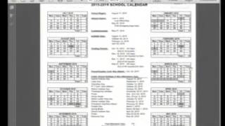 OB School Calendar 20152016 and Designated District Holidays 20152016 012715 [upl. by Ymled]