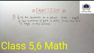 Fraction for class 5  Class 5 math [upl. by Aneliram425]