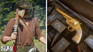 10 Rarest Weapons You Mightve Missed Red Dead Redemption 2 [upl. by Anertac]