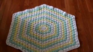 Hexagon Crochet Baby Blanket [upl. by Sallyanne619]