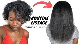 COMMENT BIEN LISSER SES CHEVEUX CREPUS  MA MEILLEURE ROUTINE LISSAGE TRES DETAILLEE [upl. by Idissac238]