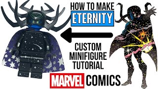 How to Build LEGO ETERNITY from Marvel Comics  Custom Minifigure Tutorial [upl. by Salomie]