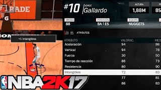 COMO CONSEGUIR 99 EN CUATRO ATRIBUTOS EN UNA PRACTICA  NBA 2K17 [upl. by Tatiania]