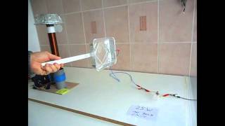 Basic Teslas Experiments Part 2  Capacitive Coupling Wireless Power Transmission [upl. by Aiclef]