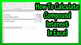 How To Calculate Compound Interest By Hand In Excel Explained [upl. by Aisad]