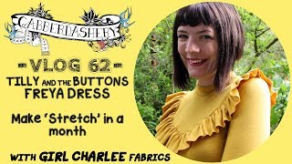 Making Stretch  Tilly And The Buttons Freya Dress with Girl Charlee  Vlog 62 [upl. by Swords973]