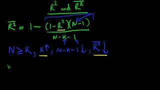 A Full Course in Econometrics Lecture 75  Adjusted R Squared [upl. by Naek]