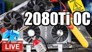 Live RTX 2080 Ti Overclocking ft EVGA XC Ultra vs Founders Edition [upl. by Harbard]