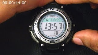 Cara Setting Arloji Casio SGW100 Twin Sensor [upl. by Dahsraf]