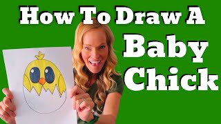 How To Draw A Hatching Chick In An Egg [upl. by Pepillo]