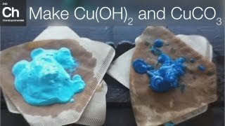 Make Copper hydroxide Copper carbonate and Copper oxide CuOH2 CuCO3 and CuO [upl. by Anilave161]