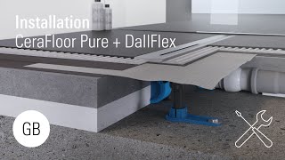 Installation CeraFloor Pure with DallFlex [upl. by Truk]