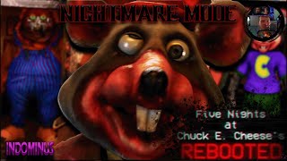 SAY CHEESE Nightmare Mode Five Nights at Chuck E Cheese Rebooted FNAF Fan Game [upl. by Leesa]