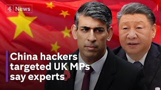 UK and US accuse Chinese statelinked hackers of cyber attacks [upl. by Balbinder968]