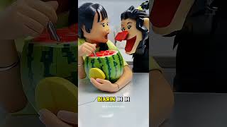 Lego Real Life Story 35 💢 Rebutan Semangka ‼️Jangan Pelit ya lrl legoanimation minecraftanimation [upl. by Yrtnahc919]