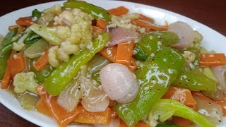 Chinese vegetable recipe  চাইনিজ ভেজিটেবল রেসিপি  Mix vegetables recipe cookingandtravel77 [upl. by Bak]