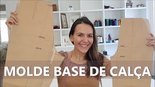 Como modelar a base de calça feminina [upl. by Ihana221]