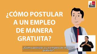 ¿Cómo puedo postular a un empleo de manera gratuita en el portal Empleos Perú  Tutorial [upl. by Nollahs208]