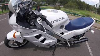 Honda VFR750  Walk around ride and sound [upl. by Haggerty]