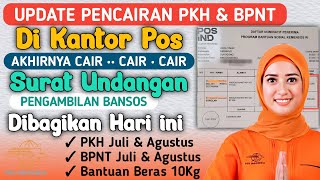 UPDATE PENCAIRAN PKH amp BPNT DI KANTOR POS AKHIRNYA SURAT UNDANGAN SUDAH DIBAGIKAN HARI INI [upl. by Bee]