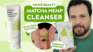 KRAVE BEAUTY Sabonete Facial Matcha Hemp Hydrating Cleansing Coreano [upl. by Mensch70]