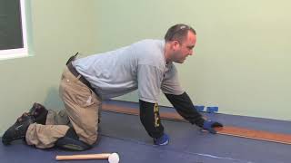 How to Install Laminate Flooring TapEnd Joint Including Moisture Barrier  LL Flooring [upl. by Irot]