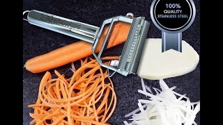 Testing the quotUltimatequot Kitchen Peeler Plus Bonus Review [upl. by Enohpets]