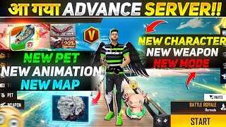 Free Fire Advance Server Full Details  New Character New Pet Weapon amp Much More😍 [upl. by Drannek285]