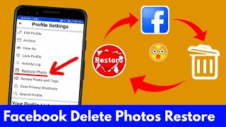 How to Recover Facebook Delete Photos  Facebook Delete Photo Wapas Kaise Laye  Delete Photos Back [upl. by Bandeen]