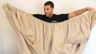 How to Fold a Fitted Sheet in 30 seconds OCD Experience Way [upl. by Joerg]