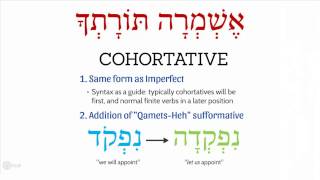 Hebrew Volitional Verbs [upl. by Nivrag881]