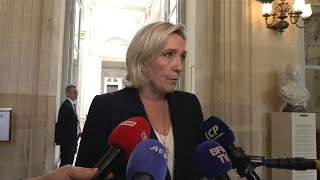 quotOn a vraiment le sentiment que ces élections nont servi à rienquot dit Marine Le Pen  AFP Extrait [upl. by Hervey]