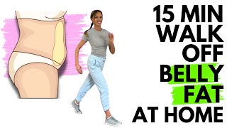 15 Minute Walking Exercises to Lose Belly Fat [upl. by Wernick638]