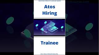 Atos Syntel Hiring youtubeshorts shortsvideo [upl. by Nerrej]