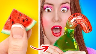 TASTY FOOD HACKS AND DIY KITCHEN TRICKS  Funny Cooking Challenges Me vs Grandma By 123 GO Like [upl. by Sinnod185]