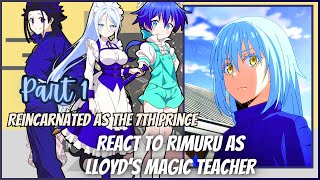 Reincarnated As The 7th Prince React To Rimuru Tempest  Gacha Reaction  Rimu x Luminous [upl. by Namyac669]