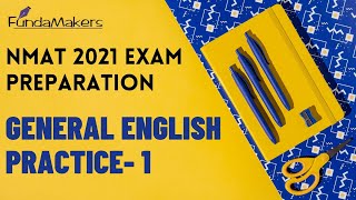 NMAT Specific English Practise 1  NMAT 2021 Exam Preparation [upl. by Margetts771]