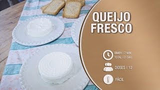 Queijo Fresco  Receita Bimby  Thermomix [upl. by Ahsenyl]