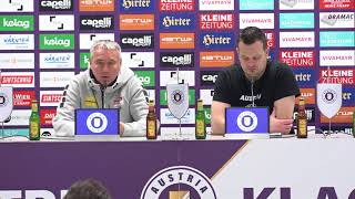 Pressekonferenz mit Trainer Peter Pacult nach dem Spiel gegen den SK Sturm Graz 04 [upl. by Shamus]