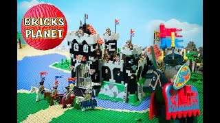 Black Knights Castle 6086 LEGO  Stop Motion Review [upl. by Yetah]