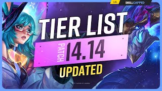 NEW UPDATED TIER LIST for PATCH 1414  League of Legends [upl. by Palocz]