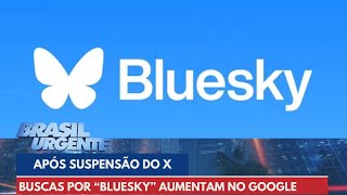 Busca por quotBlueskyquot concorrente do X aumenta após ordem de Moraes  Brasil Urgente [upl. by Tsnre]