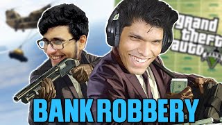 Funniest BANK ROBBERY in GTA 5 with liveinsaan [upl. by Arramas]