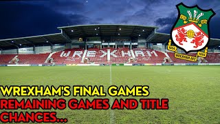 Wrexhams Last Five Matches Intense Finish to Determine Promotion Battle [upl. by Lundberg]