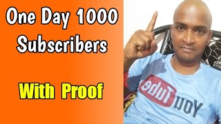 ஒரே நாளில் 1000 SUBSCRIBERS [upl. by Barde]